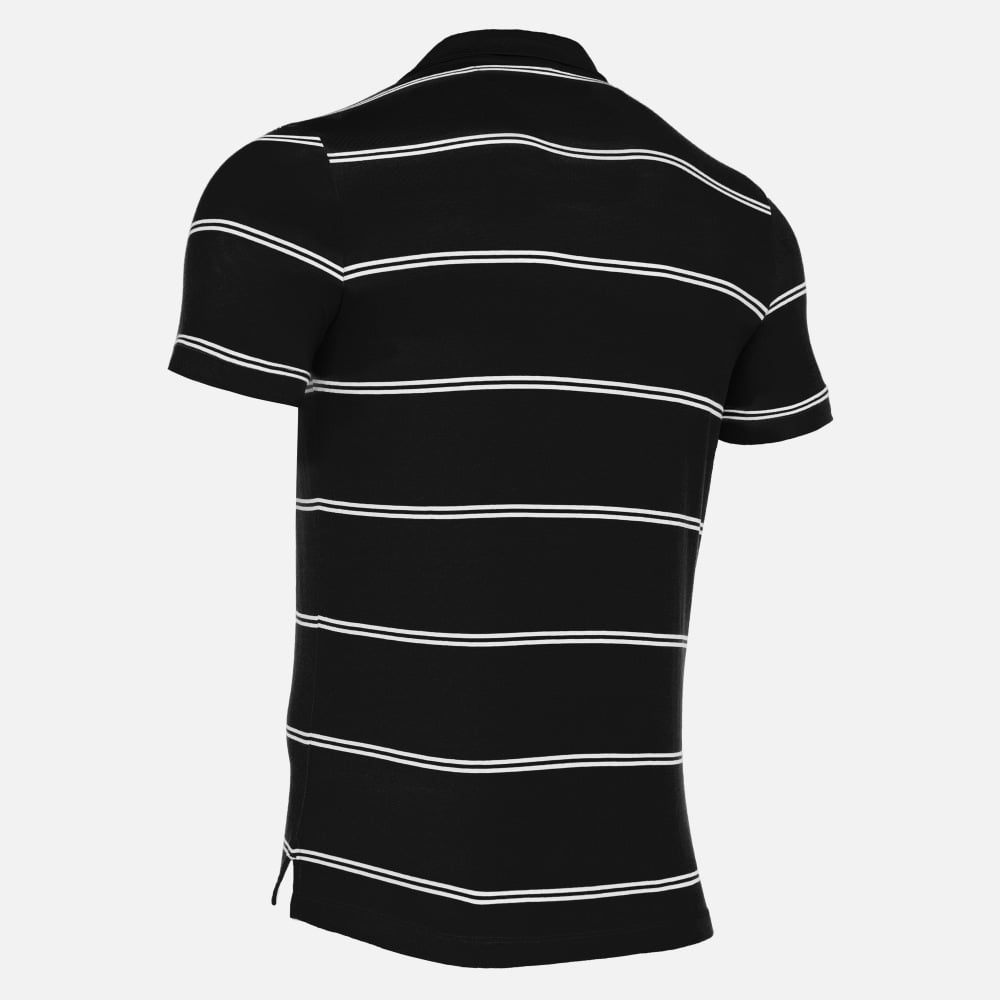 Polo negro aficionado algodón. Macron. Flamenco - Imagen 2