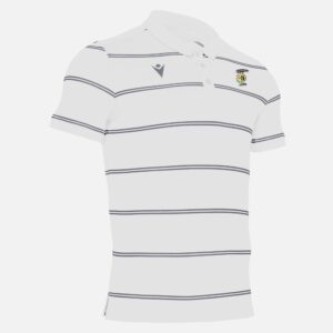 Polo blanco aficionado algodón. Macron. Flamenco