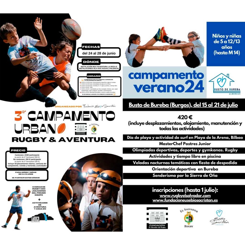 Campamentos de verano 2024 – El Salvador & Fundación Eusebio Sacristán