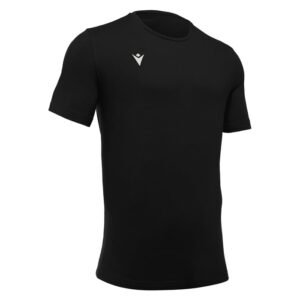 Camiseta negra algodón. Macron. Boost