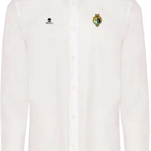 Camisa hombre blanca. Skull. Oxford