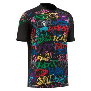 Camiseta grafiti. Macron. Golem