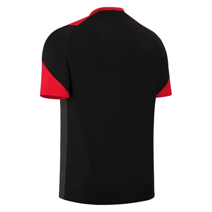 Camiseta negro/rojo. Macron. Golem - Imagen 6