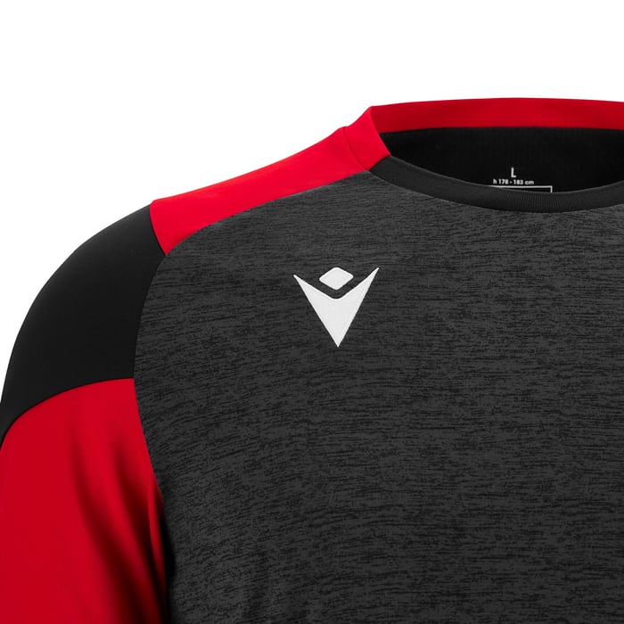 Camiseta negro/rojo. Macron. Golem - Imagen 5
