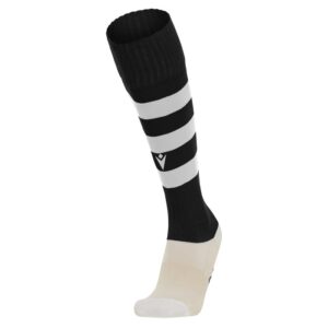 Medias de juego nergo/blanco. Macron. Hoops