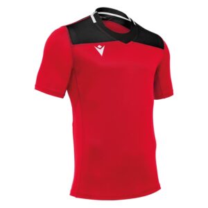 Camiseta de juego roja/negra. Macron. Jasper