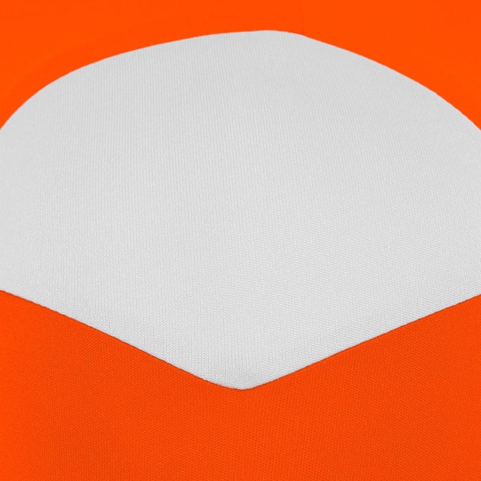Camiseta naranja/blanco. Macron. Polis - Imagen 2