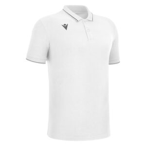 Polo blanco algodón. Macron. Comedy Eco