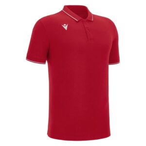 Polo rojo algodón. Macron. Comedy Eco