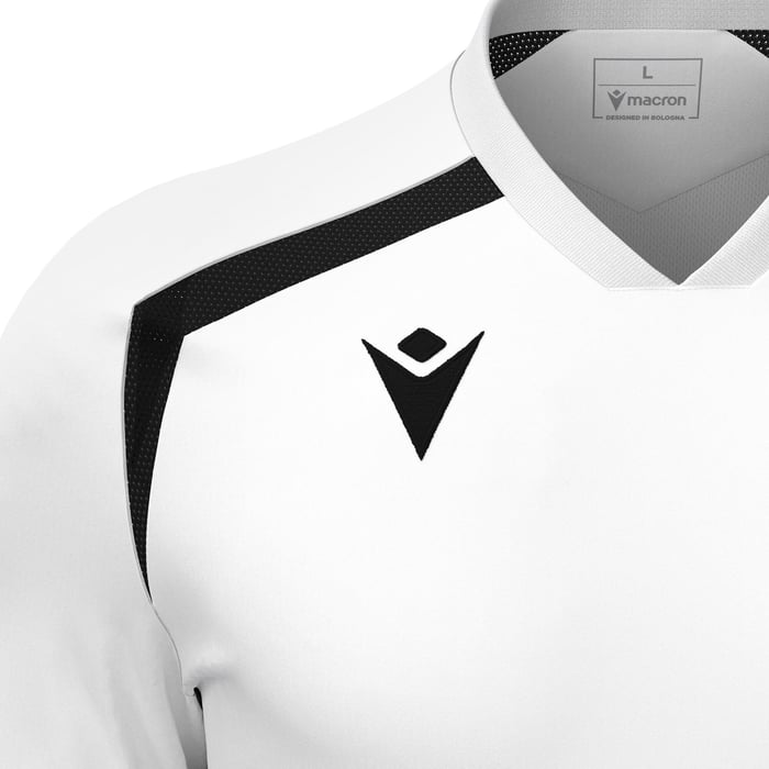 Camiseta blanco/negro. Macron. Wyrm - Imagen 4