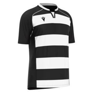 Camiseta de juego negra/blanca. Macron. Alabastro