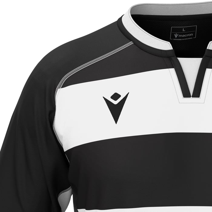 Camiseta de juego negra/blanca. Macron. Alabastro - Imagen 5
