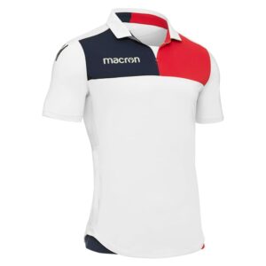 Camiseta Blanca/Negra/Roja. Macron. Nunki SS